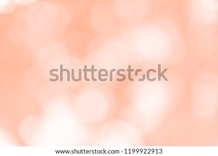 Orange and white bokeh texture background from natural