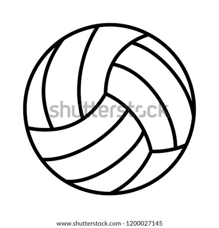 volleyball sport ball icon