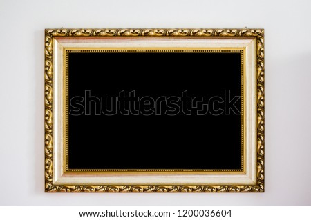 Empty frame from the picture on the wall