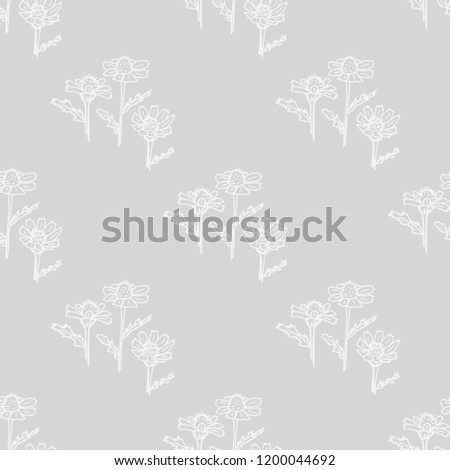 seamless floral pattern, flowers and leaves