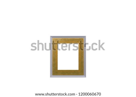 Beautiful photo frame isolated on white background.