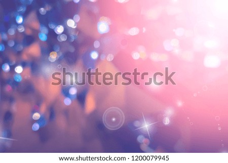 Blurred image of City night with circle light background