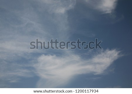 Blue beautiful sky clouds as the best picture. The most abstract sky background image is blue. Different types of clouds.