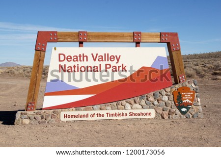 Dethvalley Nationalpark Signboard             