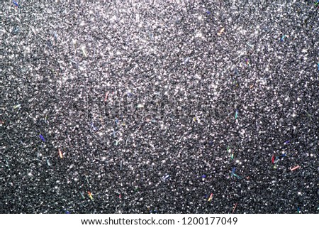 Black, Silver and White glitter abstract background