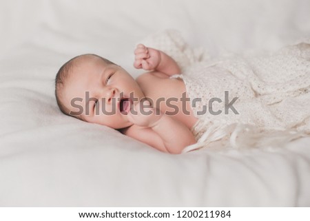 Newborn photography, little child, baby portrait