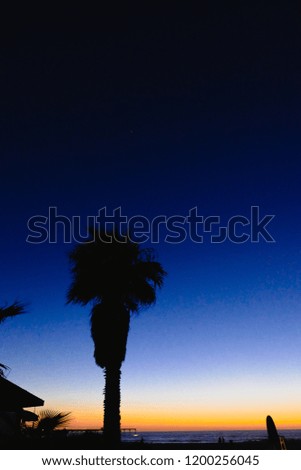 A beautiful after sunset Picture in Ocean Beach, San Diego