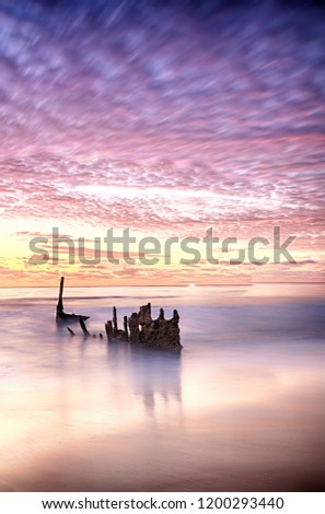 Sunrise SS Dicky at Dicky Beach, Caloundra, Australia