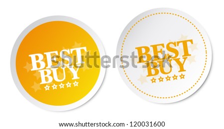 Best buy stickers Royalty-Free Stock Photo #120031600