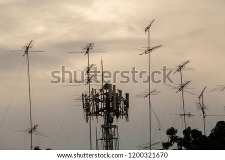 TV and telephone antenna