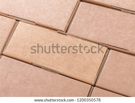 Carton box for packaging as background