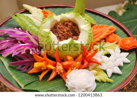 THAI FOOD And THAI DESSERTS Royalty-Free Stock Photo #1200413863