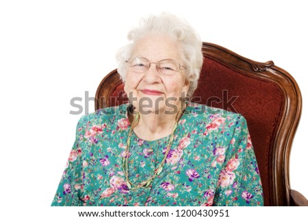 Great grandmother 90 years old Royalty-Free Stock Photo #1200430951
