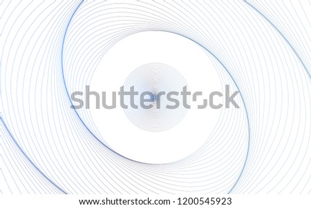 Isolated, Abstract Geometric Swirl Background Wallpaper Design Vector Graphic, Dark Blue on White, Circle Shape, Line Iterations, Expanding, Modern, Digital, Techie, Spiral Dive, Warp Gradient