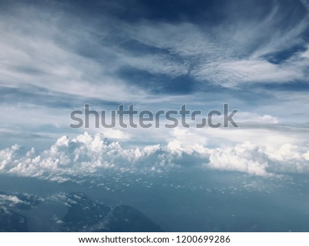 Cloud abstract with blue sky 