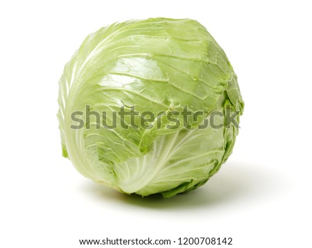 cabbage on white background Royalty-Free Stock Photo #1200708142