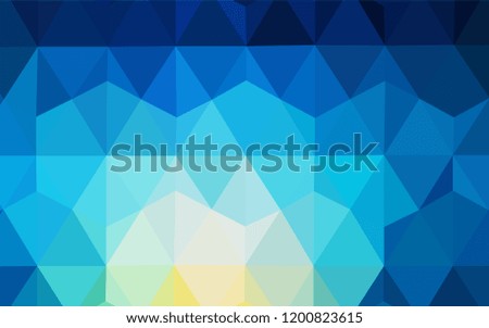 Light Blue, Green vector triangle mosaic cover. Colorful illustration in abstract style with triangles. Triangular pattern for your design.