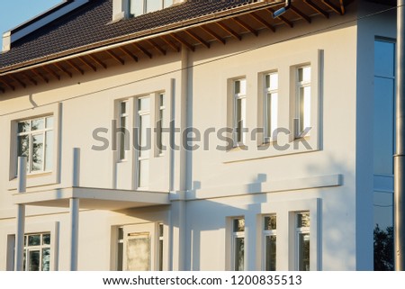 Two-storey townhouse in white