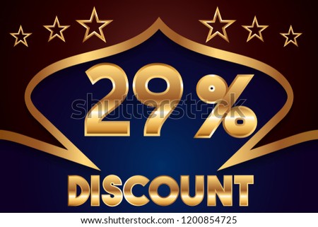 29% off discount promotion sale,  sale promo marketing.