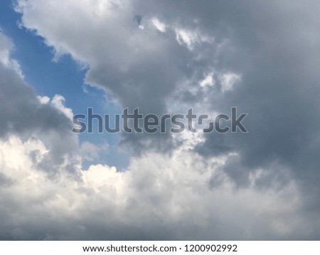 Sky, clouds Like rain is falling Royalty-Free Stock Photo #1200902992