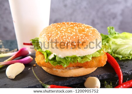 Grilled Salmon burger