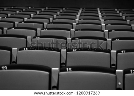 rows of cinema seats