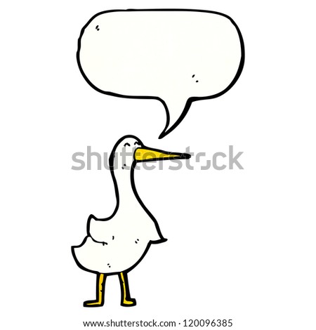 cartoon talking goose