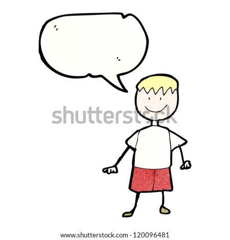 boy with speech bubble