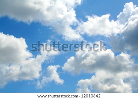 Clouds on blue sky. Background Royalty-Free Stock Photo #12010642