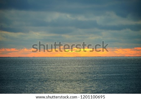 Sun rise of Miami Beach of Florida