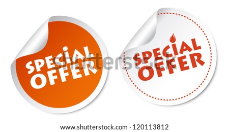 Special offer stickers Royalty-Free Stock Photo #120113812