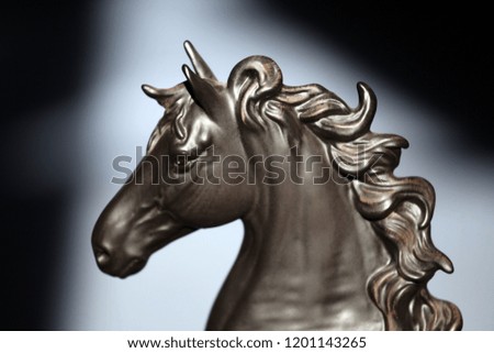 Black horse figure