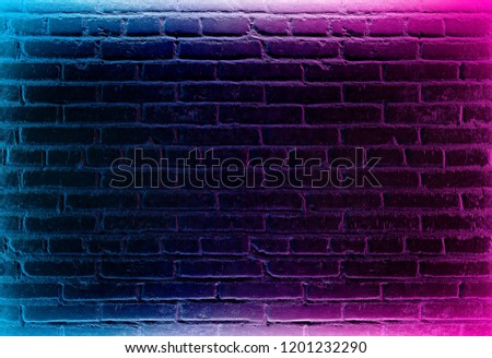 Brick background neon concept