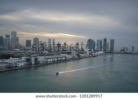 Miami port from cruise