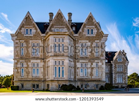 The Magdalena Palace is located on the Magdalena Peninsula of the city of Santander, Cantabria, Spain.