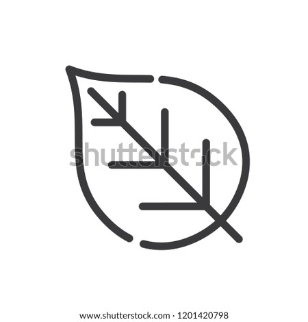 nature organic  leaf leaves black line arts icon vector template