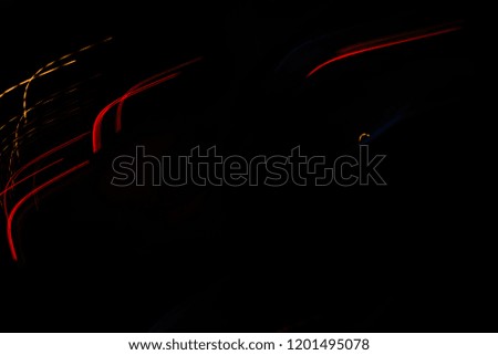 Abstract lighting transport with low speed shutter