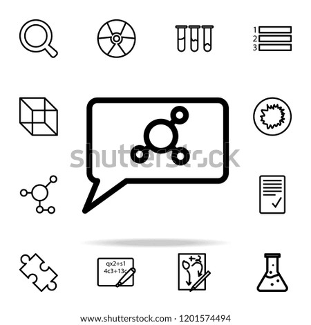 communication about science icon. Science icons universal set for web and mobile