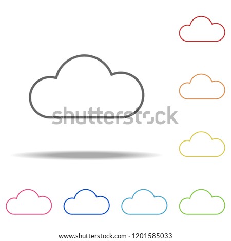 cloud icon. Elements of Camping in multi colored icons. Simple icon for websites, web design, mobile app, info graphics