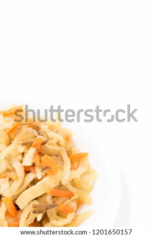 Simmered dish of dried radish
