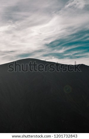 the hill west of mount bromo