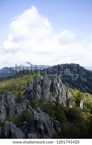 Photo of beautiful mountains. High mountains and sky. landscape