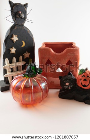 Halloween decorations isolated