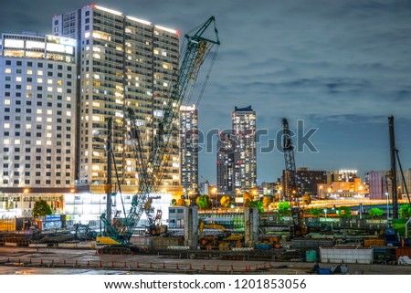Yokohama Minato Mirai construction site