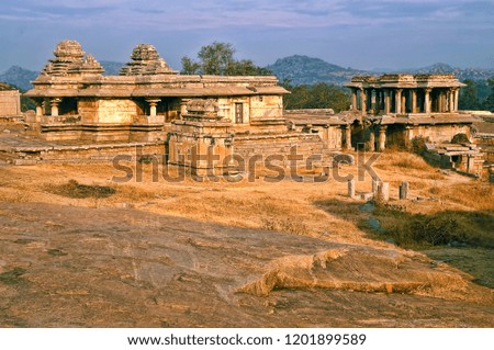 Jain temples at Hemkunta Hills at Hampi