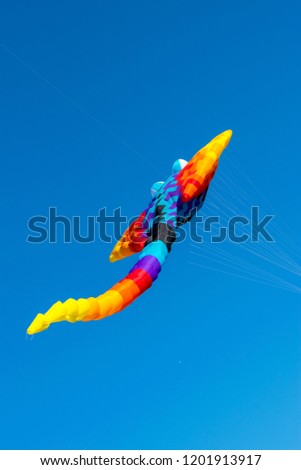 colorful kite flying in the sky