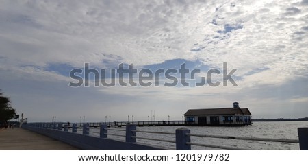 port and the sky