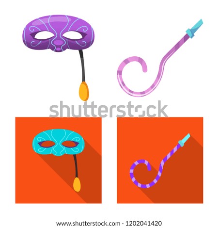 Isolated object of party and birthday symbol. Set of party and celebration vector icon for stock.
