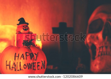 Halloween pumpkins, art picture for Halloween concept