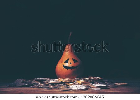 Creative picture art in Halloween concept